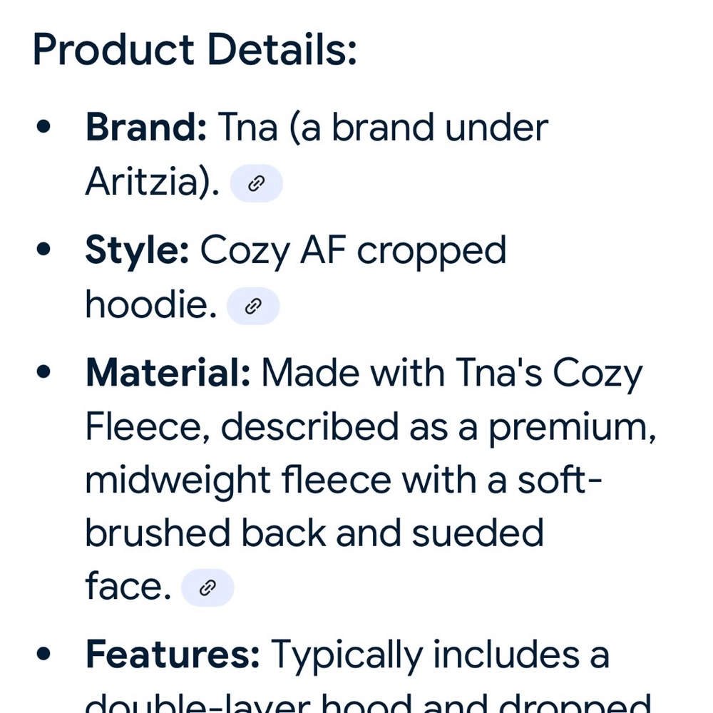 TNA Cosy af Cropped Hoodie - Picture 9 of 10